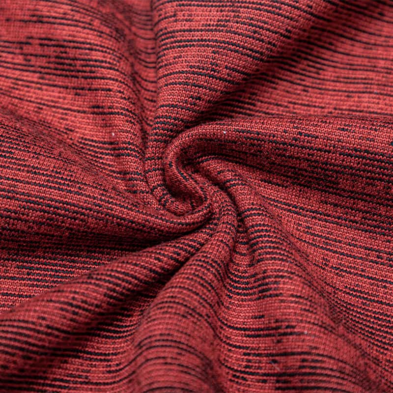 100 % Poly CD Heather Peached Single Jersey
